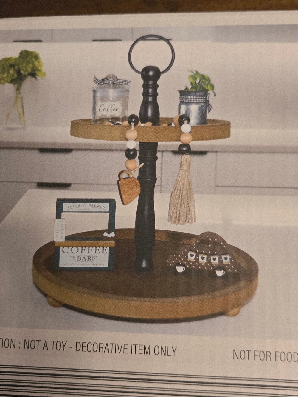 Rustic Black & Cream Coffee Bar Home Accent Set - Picture 10 of 10